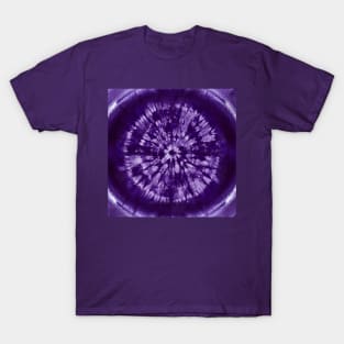 Purple Tie Dye Batik Boho T-Shirt